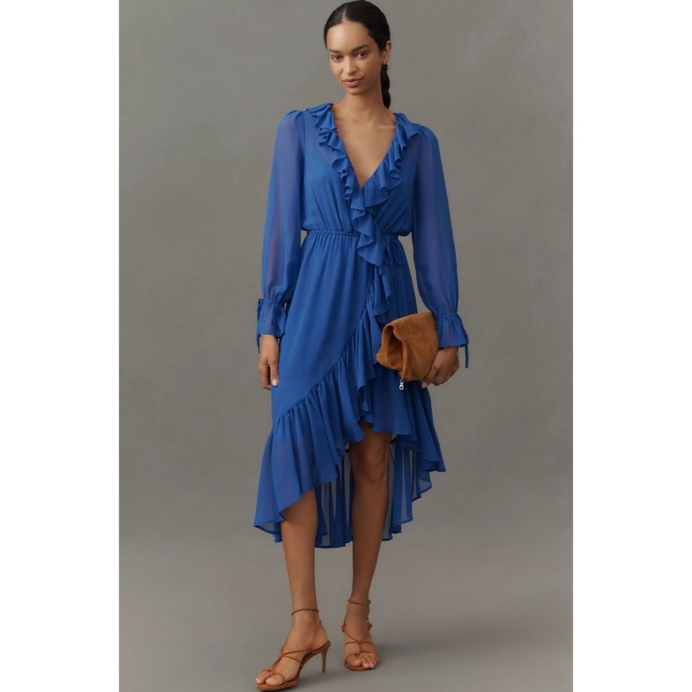 ANTHROPOLOGIE Ruffle Midi Dress